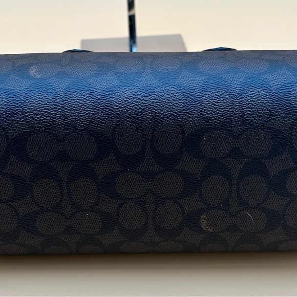 NWT Coach Rowan Long Satchel Walnut Black Signature Canvas Handbag CV963 - Picture 10 of 13